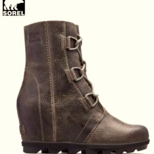 NEW Sorel Joan of Artic Wedge - Size 8.5 - Quarry